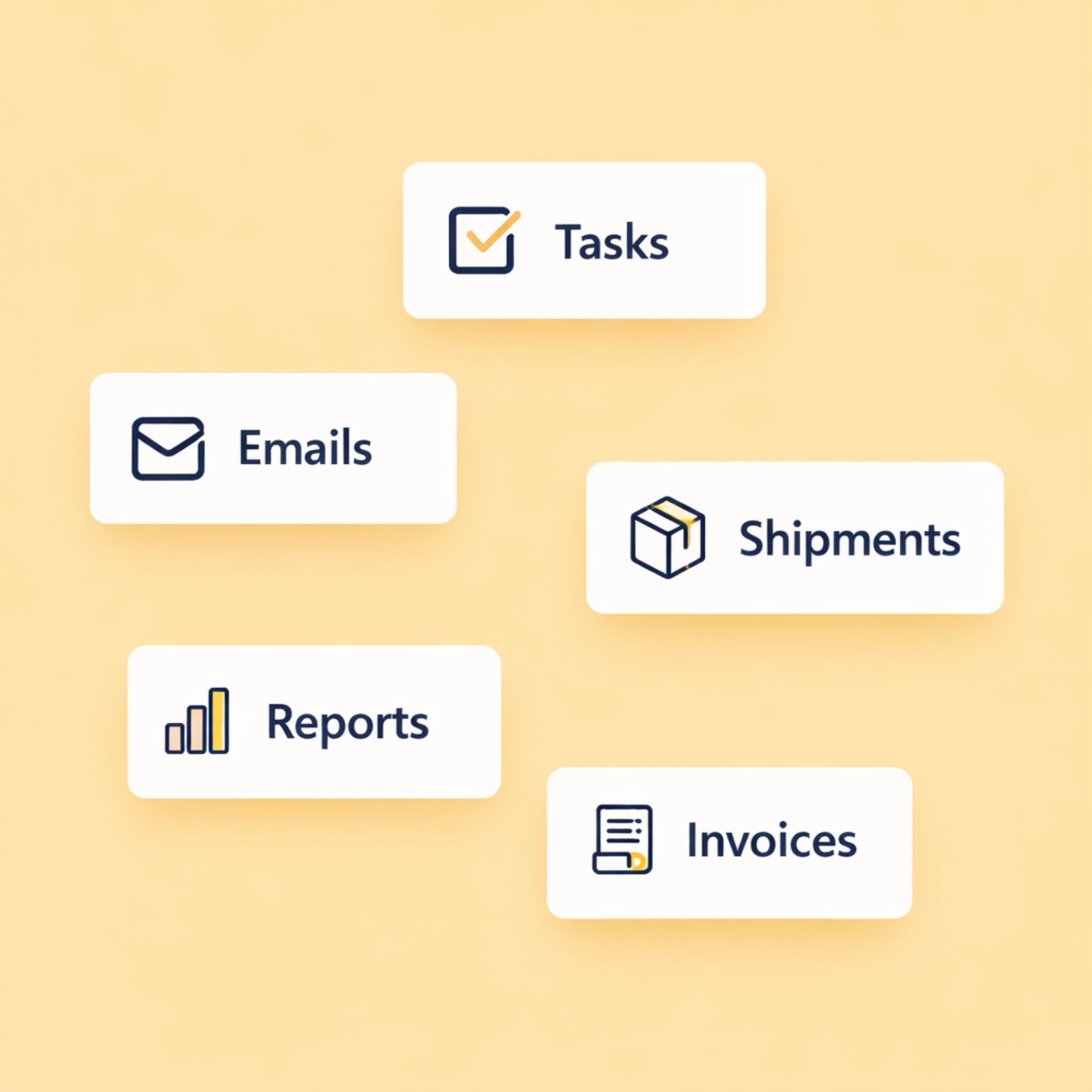 Logistics platform connecting email, shipments, reports, invoices, and tasks in one system